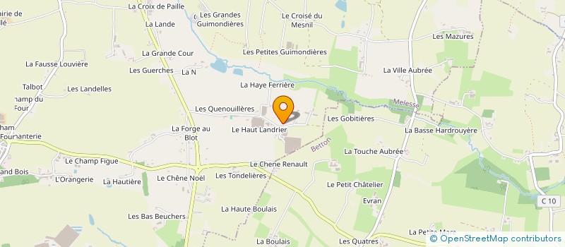 localisation de l'entreprise SCI AJS  MELESSE