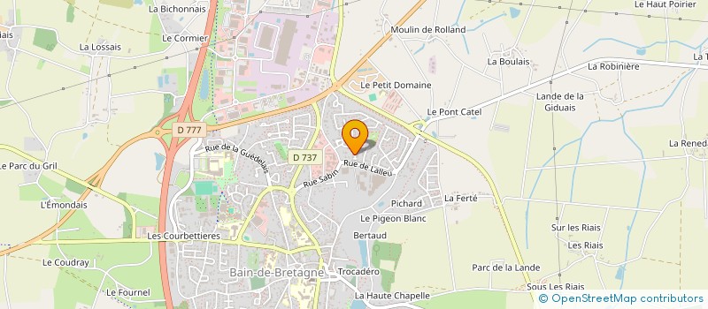 localisation de l'entreprise SCI AJSF IMMODILE  BAIN-DE-BRETAGNE