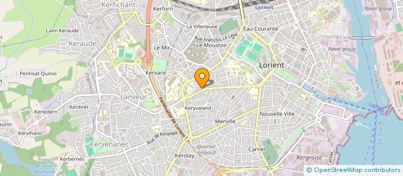 localisation de l'entreprise SCI AJTINVEST  LORIENT