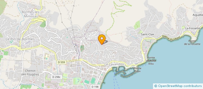 localisation de l'entreprise SCI AJULINA à LE LAVANDOU