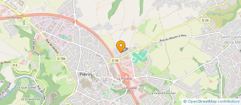 localisation de l'entreprise SCI AJULU  PLERIN