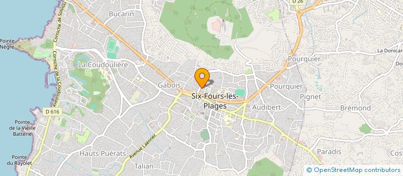 localisation de l'entreprise SCI AJUSTE à SIX-FOURS-LES-PLAGES
