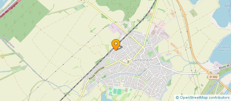 localisation de l'entreprise SCI AJV  GAMBSHEIM