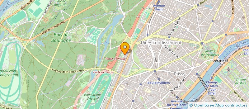 localisation de l'entreprise SCI AJWAD  PARIS