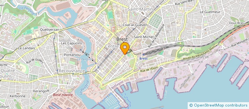 localisation de l'entreprise SCI AJY 92  BREST