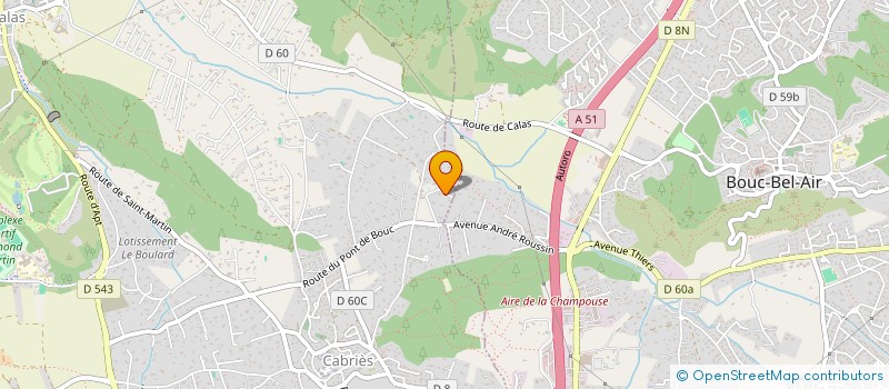 localisation de l'entreprise SCI AJYL  CABRIES