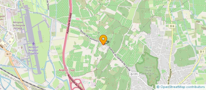 localisation de l'entreprise SCI AJZ  AVIGNON