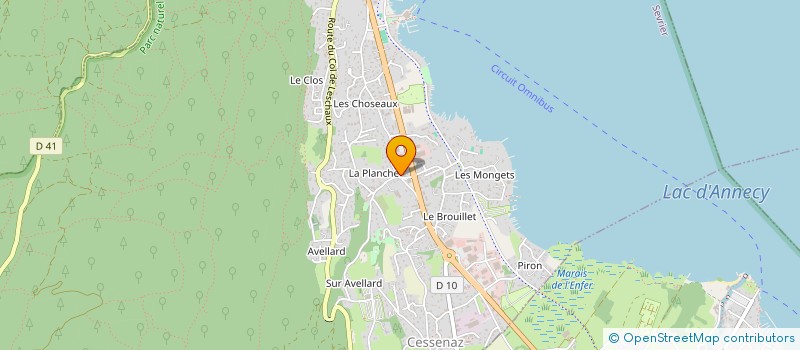 localisation de l'entreprise SCI AK-40  SEVRIER