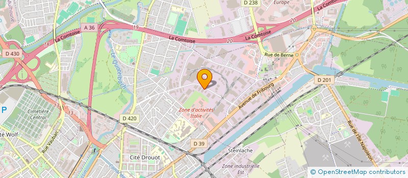 localisation de l'entreprise SCI AK  ILLZACH