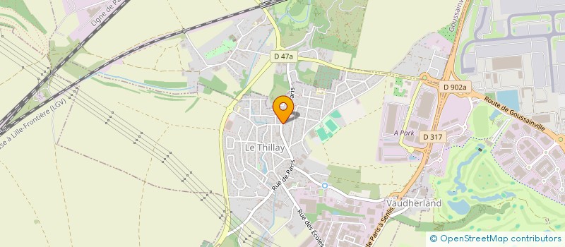 localisation de l'entreprise SCI AK 5  LE THILLAY