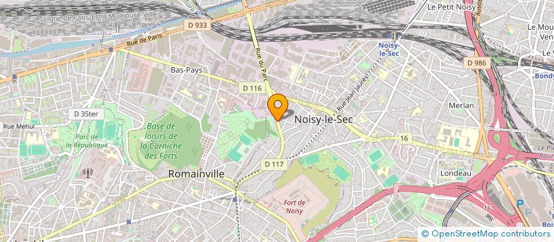 localisation de l'entreprise SCI AK à NOISY-LE-SEC