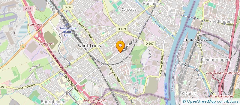 localisation de l'entreprise SCI AK  SAINT-LOUIS