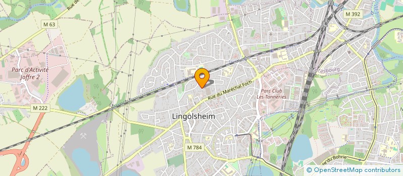 localisation de l'entreprise SCI AK  LINGOLSHEIM