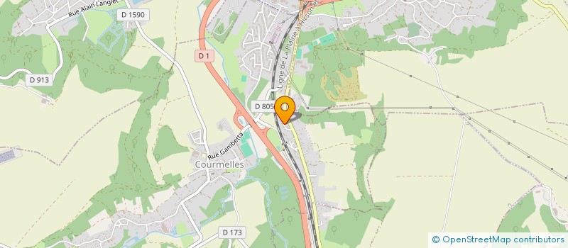 localisation de l'entreprise SCI AK IMMO  COURMELLES