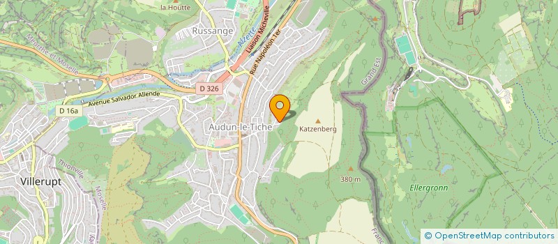 localisation de l'entreprise SCI AK IMMO  AUDUN-LE-TICHE