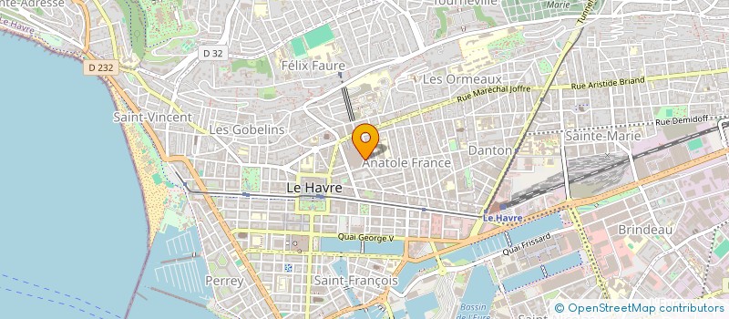 localisation de l'entreprise SCI AK IMMOBILIER à LE HAVRE