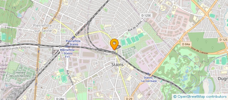localisation de l'entreprise SCI AK PROMOTION à STAINS