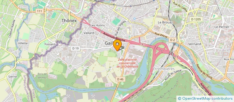 localisation de l'entreprise SCI AKAI à GAILLARD