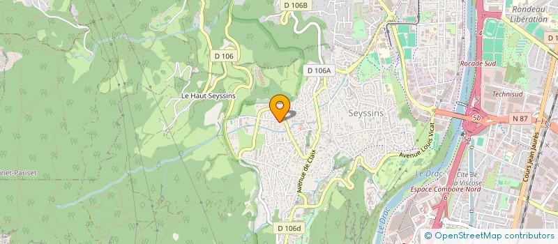 localisation de l'entreprise SCI AKAJU à SEYSSINS