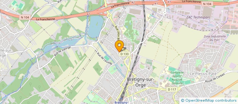 localisation de l'entreprise SCI AKANY GR à BRETIGNY-SUR-ORGE