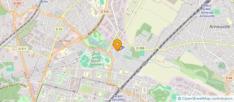 localisation de l'entreprise SCI AKBH  SARCELLES
