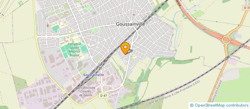 localisation de l'entreprise SCI AKBS à GOUSSAINVILLE