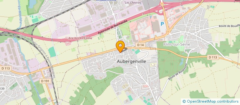 localisation de l'entreprise SCI AKD  AUBERGENVILLE