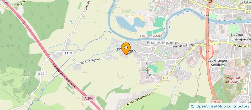 localisation de l'entreprise SCI AKDAG  PRIX-LES-MEZIERES