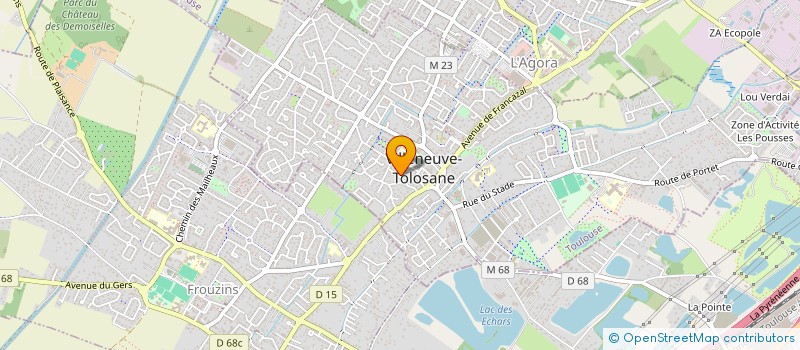 localisation de l'entreprise SCI AKERIA à VILLENEUVE-TOLOSANE