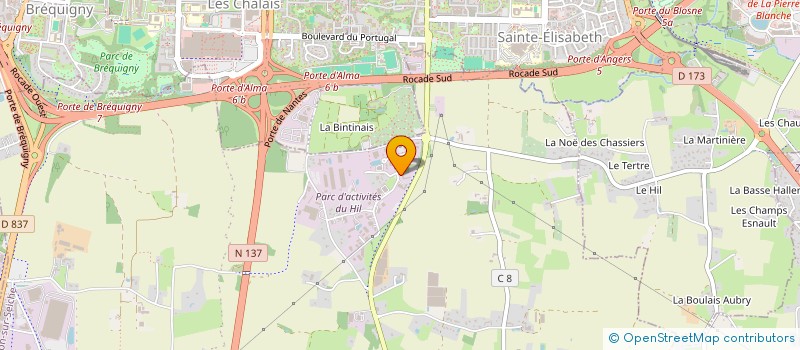 localisation de l'entreprise SCI AKFA  NOYAL-CHATILLON-SUR-SEICHE