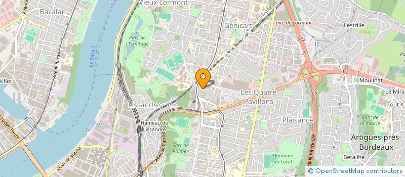 localisation de l'entreprise SCI AKIIN  LORMONT