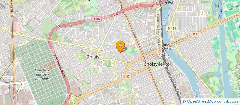 localisation de l'entreprise SCI AKIL MANTA  THIAIS