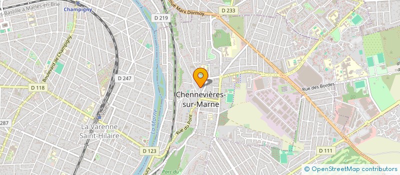 localisation de l'entreprise SCI AKIMO  CHENNEVIERES-SUR-MARNE