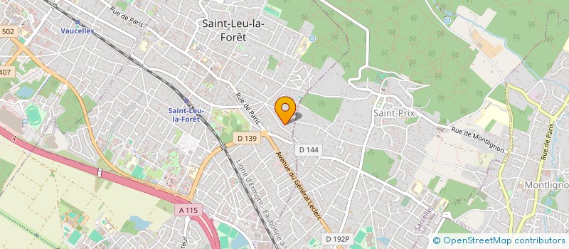 localisation de l'entreprise SCI AKIN  SAINT-LEU-LA-FORET