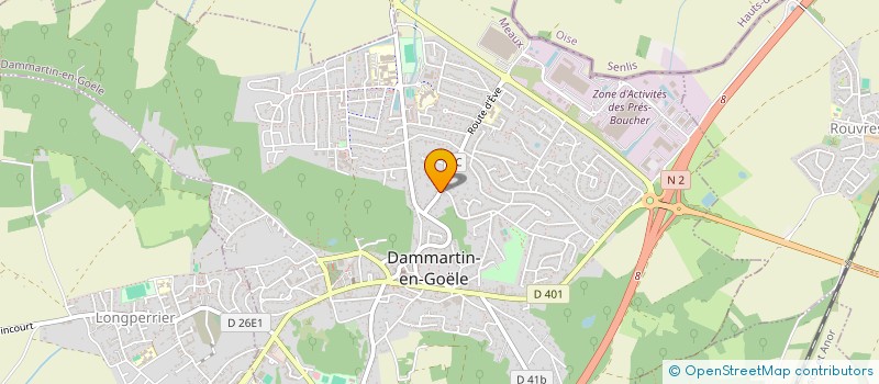 localisation de l'entreprise SCI AKIN  DAMMARTIN-EN-GOELE