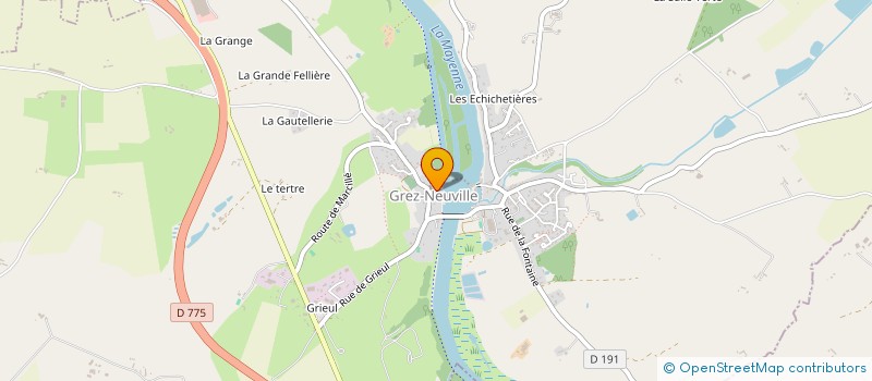 localisation de l'entreprise SCI AKINITOS à GREZ-NEUVILLE