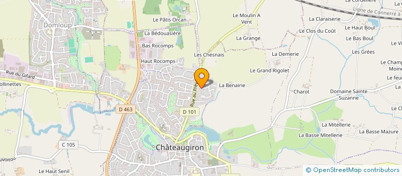 localisation de l'entreprise SCI AKINOE  CHATEAUGIRON