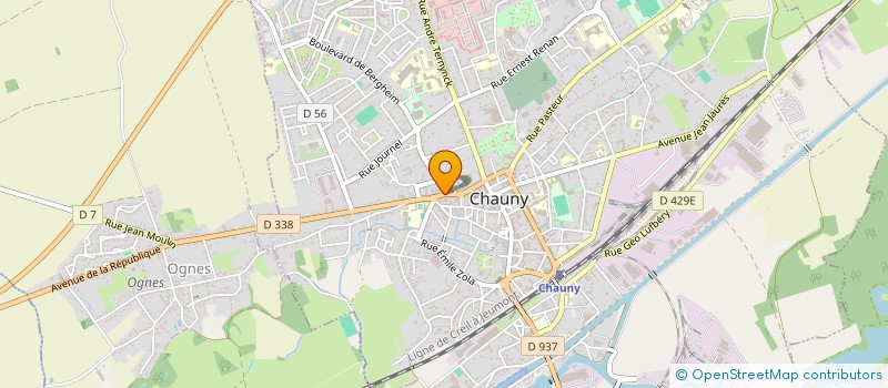 localisation de l'entreprise SCI AKITANIA 64 à CHAUNY