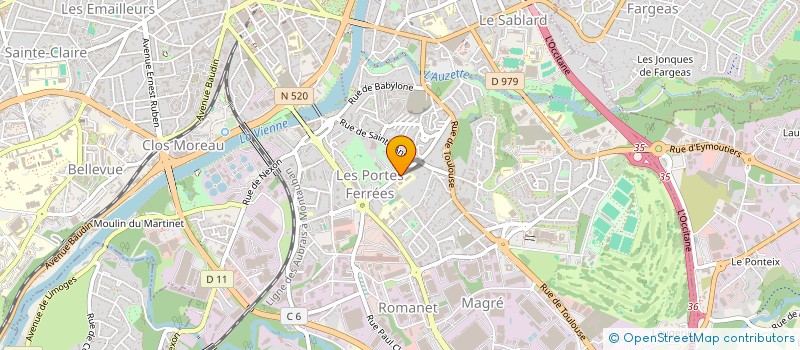 localisation de l'entreprise SCI AKOPIAN à LIMOGES