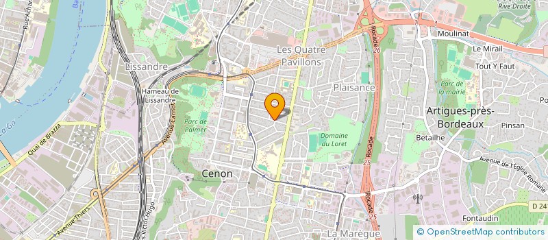 localisation de l'entreprise SCI AKPINAR IMMOBILIER  CENON