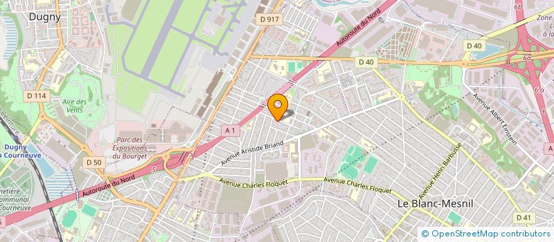 localisation de l'entreprise SCI AKS à LE BLANC-MESNIL