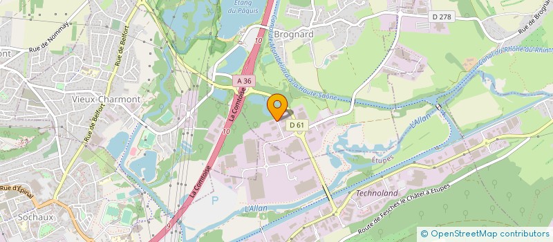 localisation de l'entreprise SCI AKSA  BROGNARD