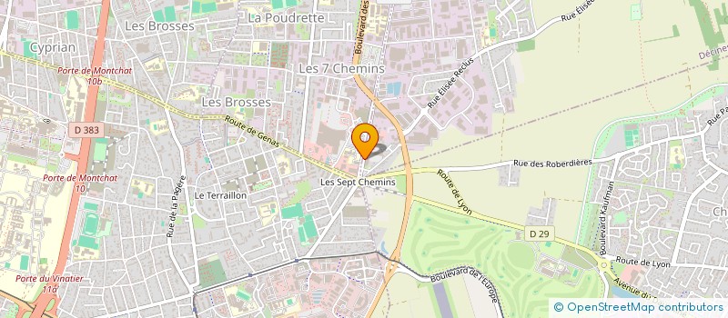 localisation de l'entreprise SCI AKSA  VILLEURBANNE