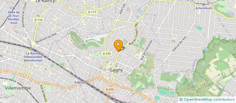 localisation de l'entreprise SCI AKSEL  GAGNY