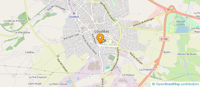 localisation de l'entreprise SCI AKSEM  LOUDEAC