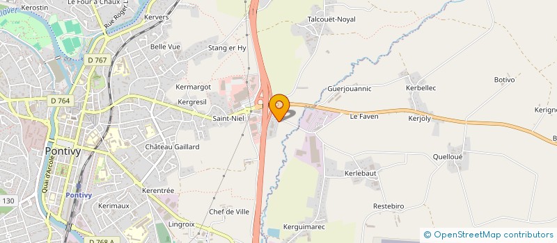 localisation de l'entreprise SCI AKUNA  PONTIVY