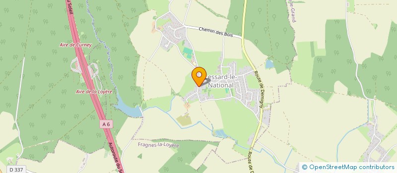 localisation de l'entreprise SCI AKWABA  LESSARD-LE-NATIONAL