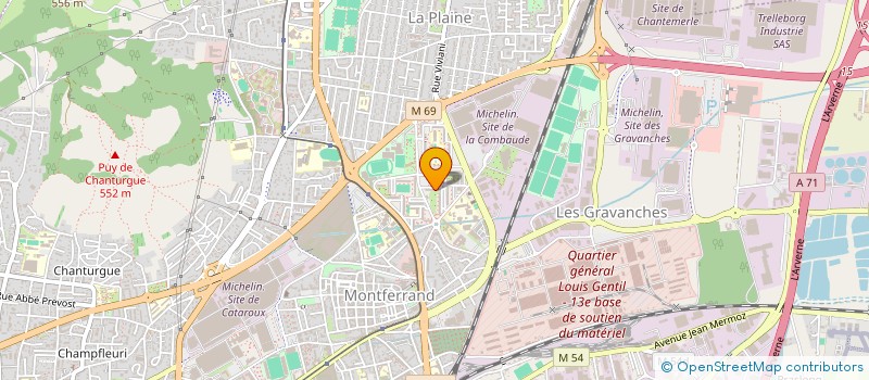 localisation de l'entreprise SCI AKWABA  CLERMONT-FERRAND