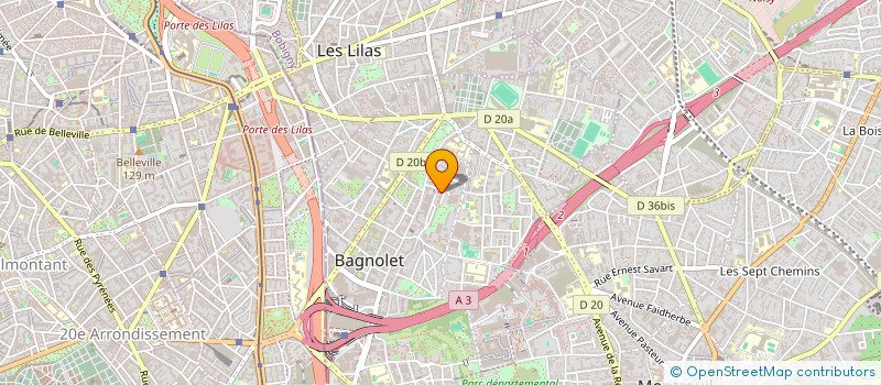 localisation de l'entreprise SCI AKYA  BAGNOLET