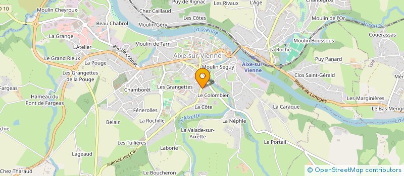 localisation de l'entreprise SCI AL'AIXE à AIXE-SUR-VIENNE